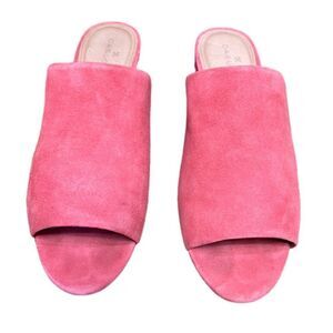 Rare Caslon Women’s 6.5 Pink Leather Suede Slip On Flats Shoes